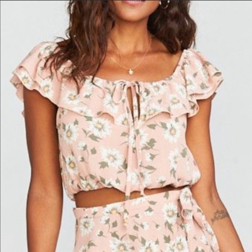 NWT Show Me Your Mumu Darla Off the Shoulder top - Picture 2 of 7